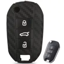 Peugeot Citroen Bicskakulcs Szilikon tok 3 gombos