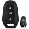 Peugeot 208 308 508 3008 5008 Bicskakulcs Szilikon tok Karbon mintás 3 gombos