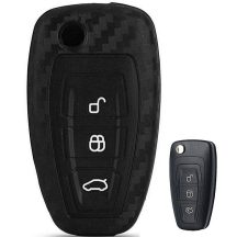   Ford Fiesta Focus Galaxy Mondeo Kuga 2003- kulcsház szilikon tok 3 gombos