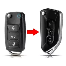   Vw Eos Golf Jetta Sharan Touran Skoda Seat Bicskakulcs átalakító 3 gombos
