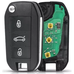 Citroen Peugeot Bicskakulcs ház +elektronika VA2 433Mhz ID46 PCF7941A