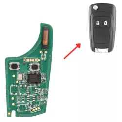 Opel Astra H Corsa D Zafira B Bicskakulcs Elektronika 2 gombos