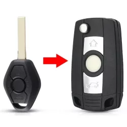 Bmw Módosított bicskakulcs ház HU92 szárral 3 gombos