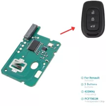   Renault Dacia 3 gombos távirányító panel 433 MHz PCF7961M