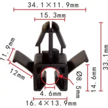 Patent Cső és Vezetékrögzítő 90949-01C57