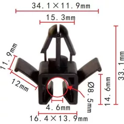 Patent Cső és Vezetékrögzítő 90949-01C57