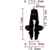 Műanyag anya univerzális DEL1185