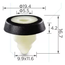 Patent gumi alátét Burkolat Kárpit N10621301
