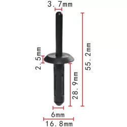 Szegecs műanyag 14063981