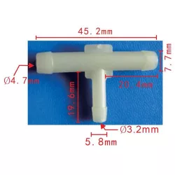 Csőcsatlakozó T idom 3963228