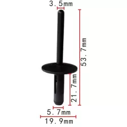Patent műanyag szegecs 517170029532