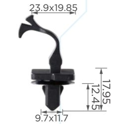 Nissan A-oszlop belső burkolat rögzítő klip 62217-33031