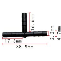 Csőcsatlakozó T idom DEL405