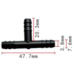 Csőcsatlakozó T idom DEL407