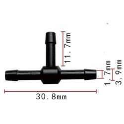 Csőcsatlakozó T idom DEL412