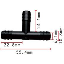 Csőcsatlakozó T idom DEL417