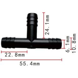 Csőcsatlakozó T idom DEL417