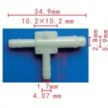 Csőcsatlakozó T idom 14025274