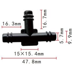 Csőcsatlakozó T idom DEL441