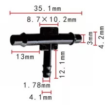 Csőcsatlakozó T idom 14031114