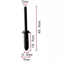 Műanyag szegecs 20612732