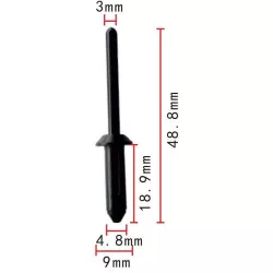 Műanyag szegecs 20612732