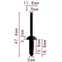 Műanyag szegecs 20423647