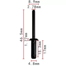 Műanyag szegecs 20465395