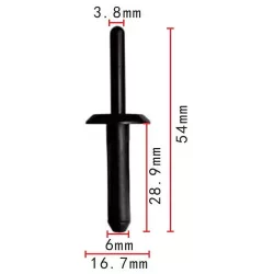 Műanyag szegecs 10036503