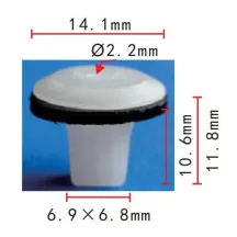 Patent műanyag anya 90662-693-0030