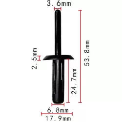 Műanyag szegecs 10109689
