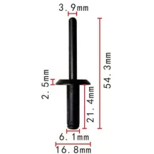 Műanyag szegecs N804759-S