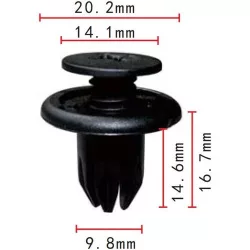 Patent Lökháritó Szigetelés-Tömités Díszléc Karosszéria 91503-SP0-003