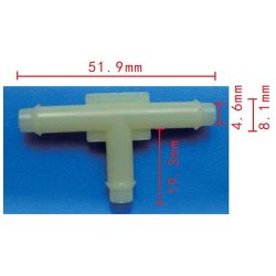 Csőcsatlakozó T idom DEL577