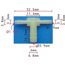 Csőcsatlakozó T-idom 1610403