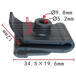 Műanyag anya U- típus Lökhárító Karosszéria 90467-05114