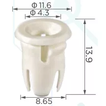 Mercedes Díszléc rögzítő hüvely A0019887681