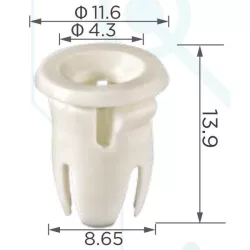 Mercedes Díszléc rögzítő hüvely A0019887681