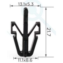 Hűtőrács és lámpa rögzítő patent 8942180270 