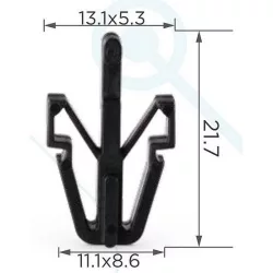 Hűtőrács és lámpa rögzítő patent 8942180270 