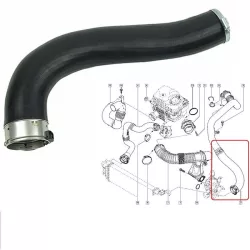 Opel Movano Renault Master Nissan NV400 2010- 2.3D Szilikon Turbócső 8200730589