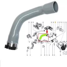 Dacia Duster Dokker Renault Clio Turbócső 144602500R-1 