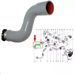 Renault Clio Captur Megane Turbócső 144604607R