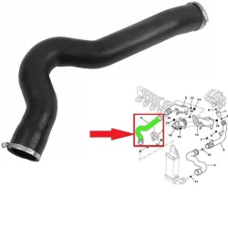 Citroen C5 Turbócső 0382S8