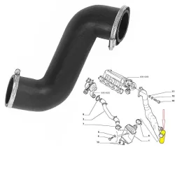 Fiat Stilo 1.9 Diesel 2001- Turbócső 46808396