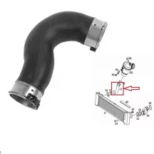 Mercedes Viano 2.1D 2010- Turbócső 6395283782