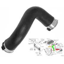 Nissan Navara Turbócső Diesel 2006- 144635X02B