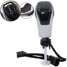   Audi Seat Skoda Vw DSG Váltógomb Fehér Led - Ezüst matt keret