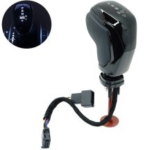 Audi Seat Skoda Vw DSG Váltógomb Piros Led - Fekete Fényes keret