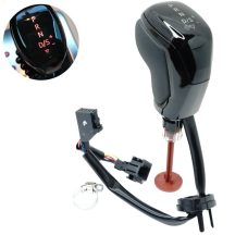   Audi Seat Skoda Vw DSG Váltógomb Piros Led - Fekete Fényes keret